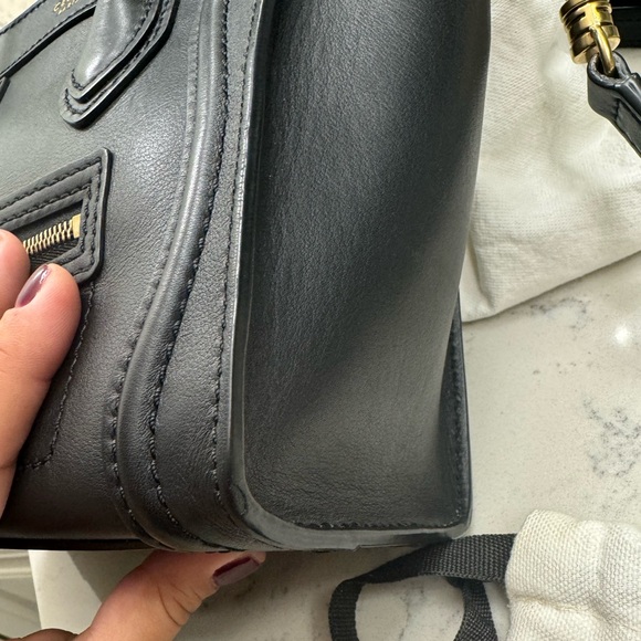 Celine nano luggage in smooth leather with Celine wallet - Picture 8 of 12